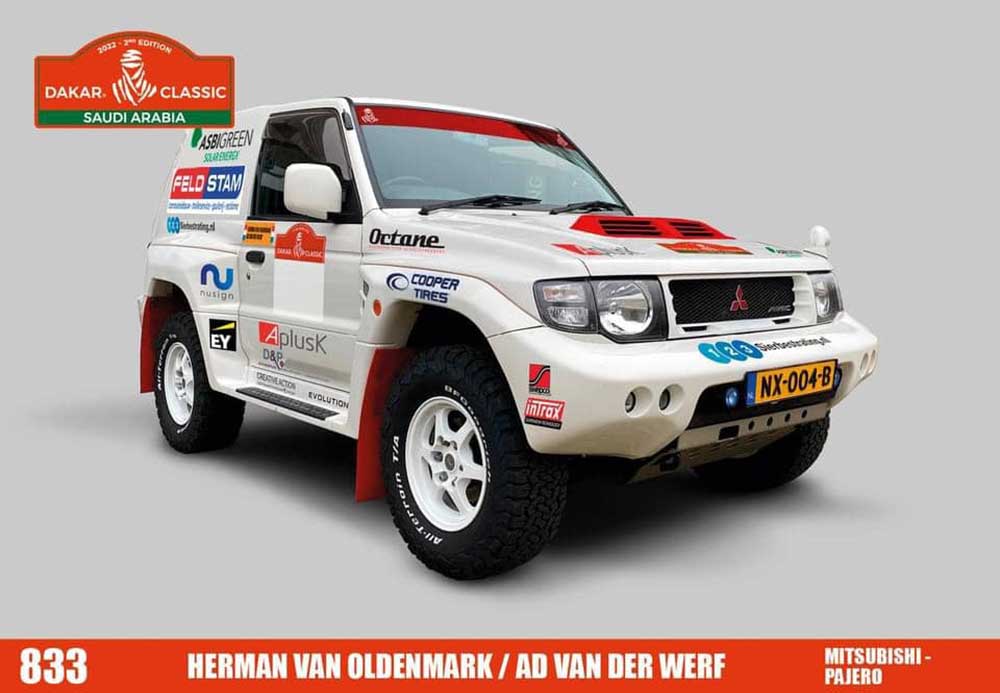 Herman van Oldenmark en Ad van der Werf in Dakar Classic 2022