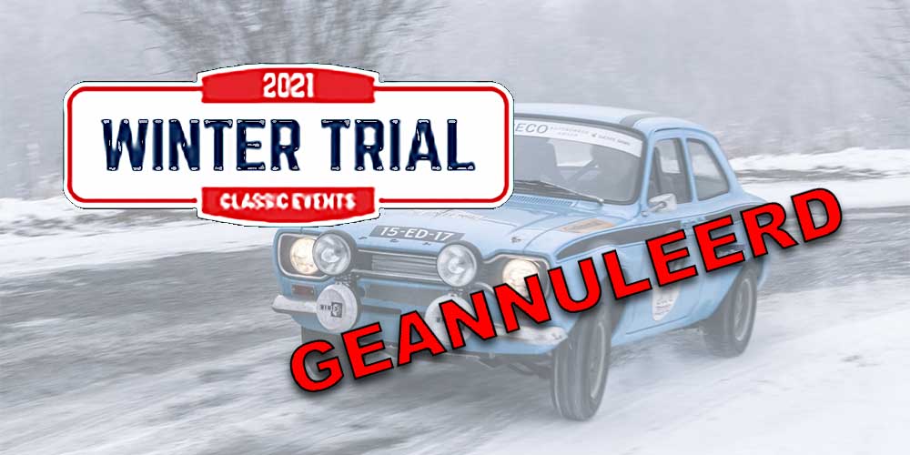Classic Events annuleert Winter Trial