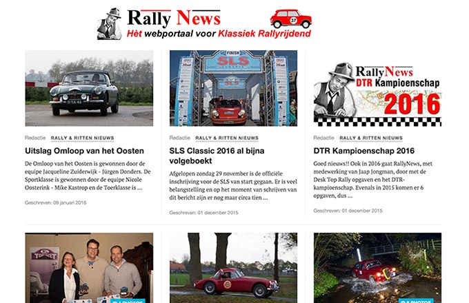 Nieuwe website RallyNews
